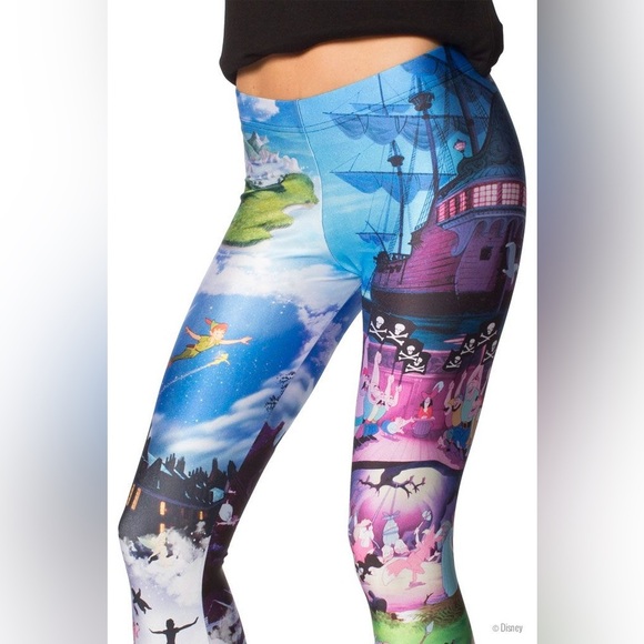 BlackMilk x Disney Peter Pan Leggings Size Small - Picture 2 of 12